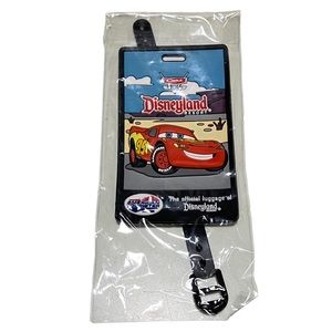 Disneyland Resort Cars Lighting McQueen American Tourister Luggage Tag NEW